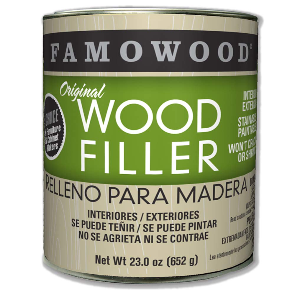 FamoWood 36021124 Original Wood Filler - Pint, Maple 23 oz