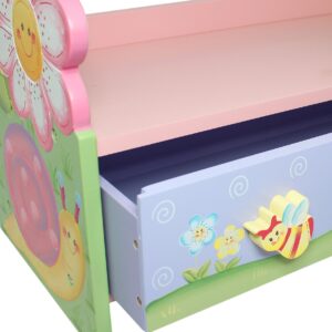 Fantasy Fields Magic Garden Multi-Tiered Wooden Children's Bookshelf and Storage Drawers, Multicolor