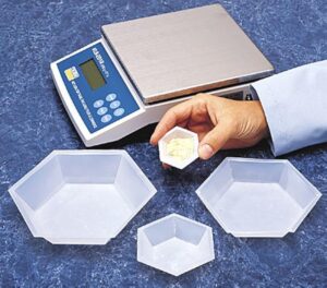 plastic hexagonal weigh boats medium dish 100pk