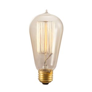 bulbrite 134019 40w nostalgic edison squirrel cage-style bulb