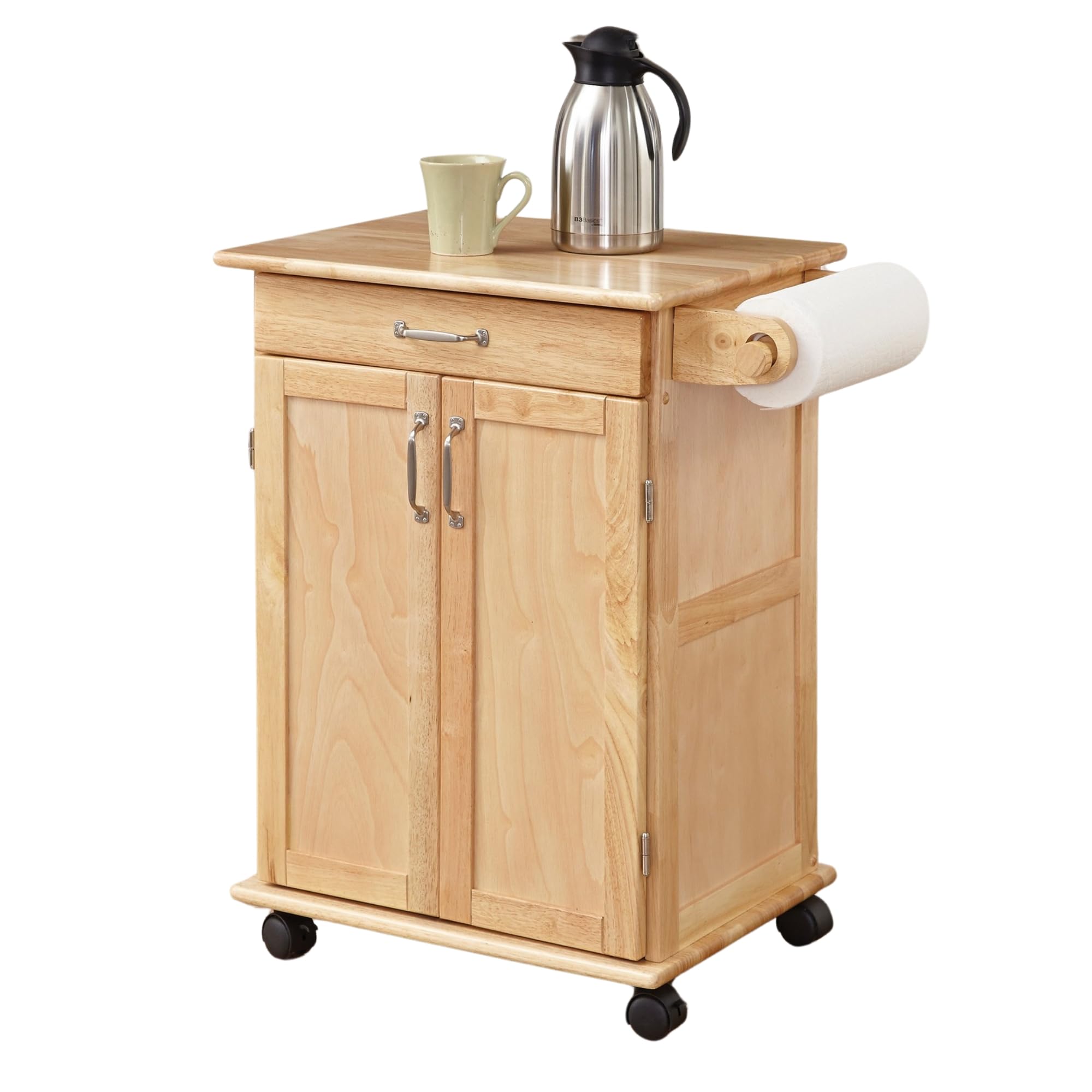 Homestyles General Line Mobile Kitchen Cart, FURNITURE, Natural