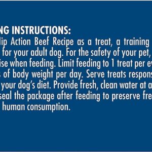 Zuke's Hip Action Dog Treats, Beef Recipe, Natural & Tender Dog Treats with Hip & Joint Support, Dog Treats for Adult Dogs 6 Ounce (Pack of 3)