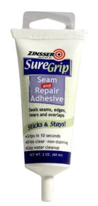 rust-oleum zinsser, 2-ounce 2861 suregrip seam & repair adhesive tube, color, 2 ounce