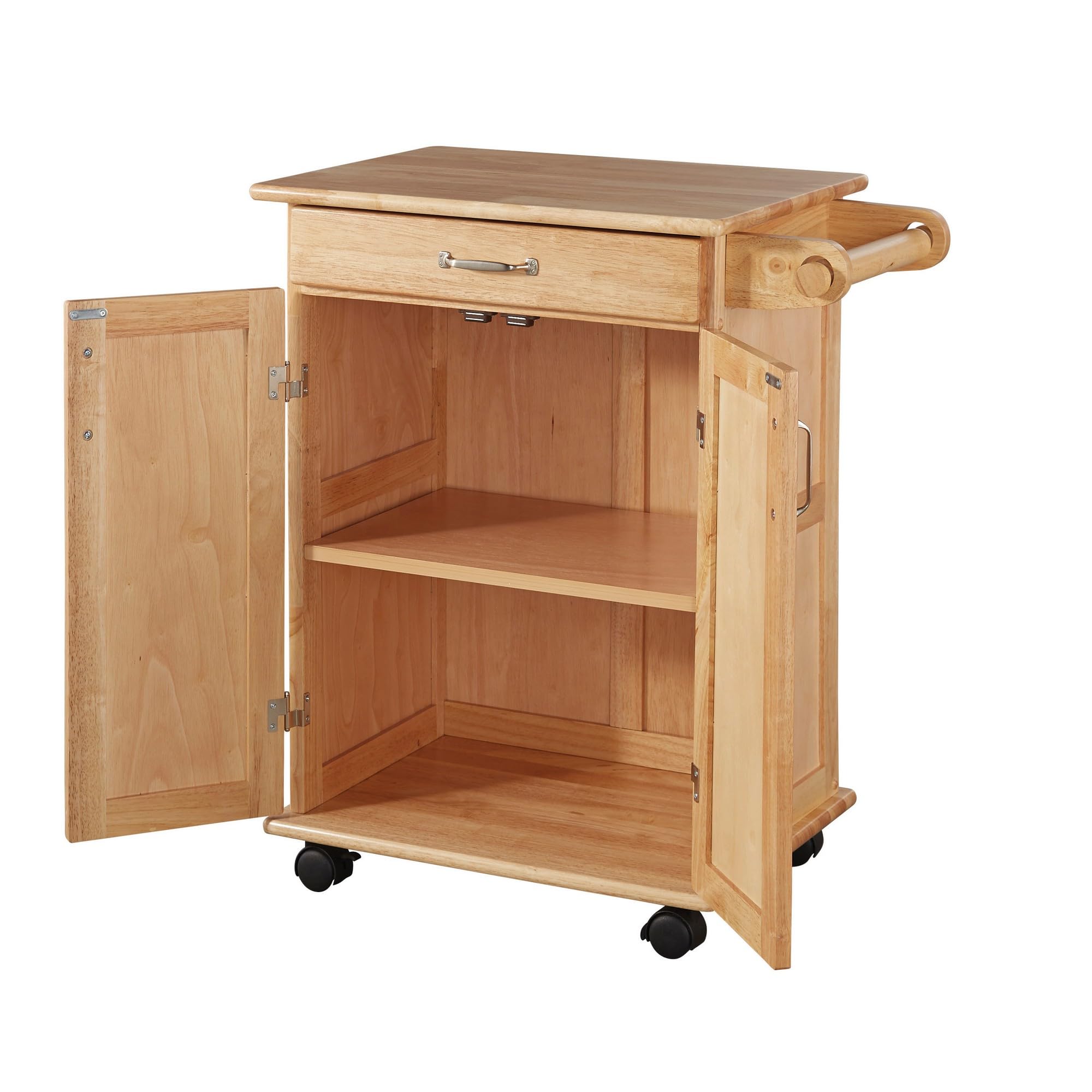 Homestyles General Line Mobile Kitchen Cart, FURNITURE, Natural