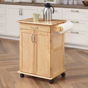 Homestyles General Line Mobile Kitchen Cart, FURNITURE, Natural