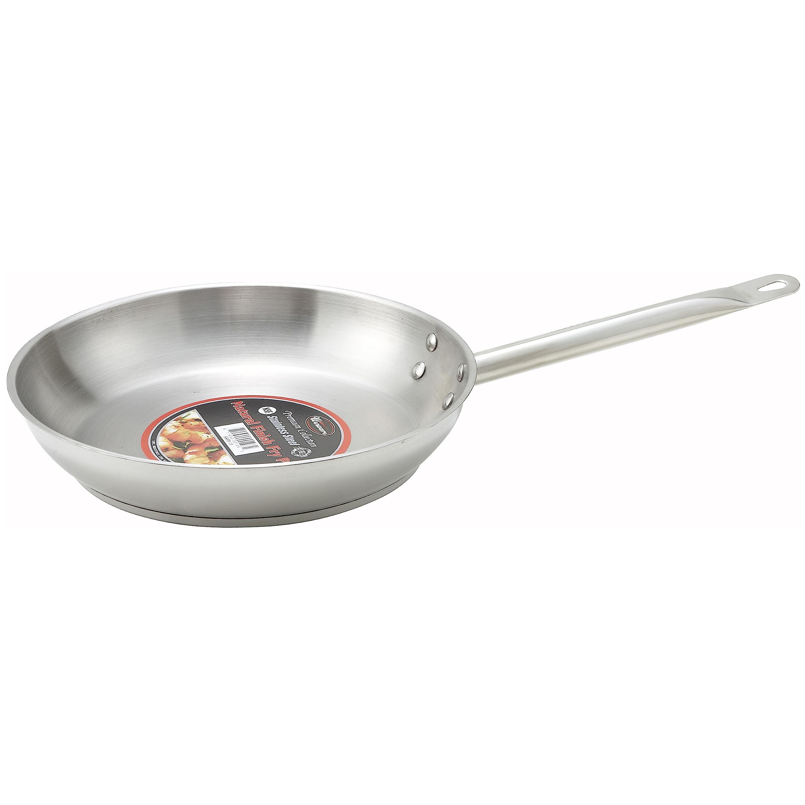 Winware SSFP-8 FryPanSS, 8 Inch, Stainless Steel