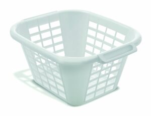 addis 505976 24 litre square laundry basket, white