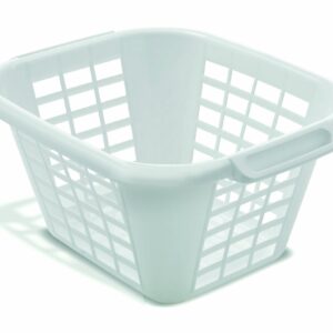 ADDIS 505976 24 Litre Square Laundry Basket, White