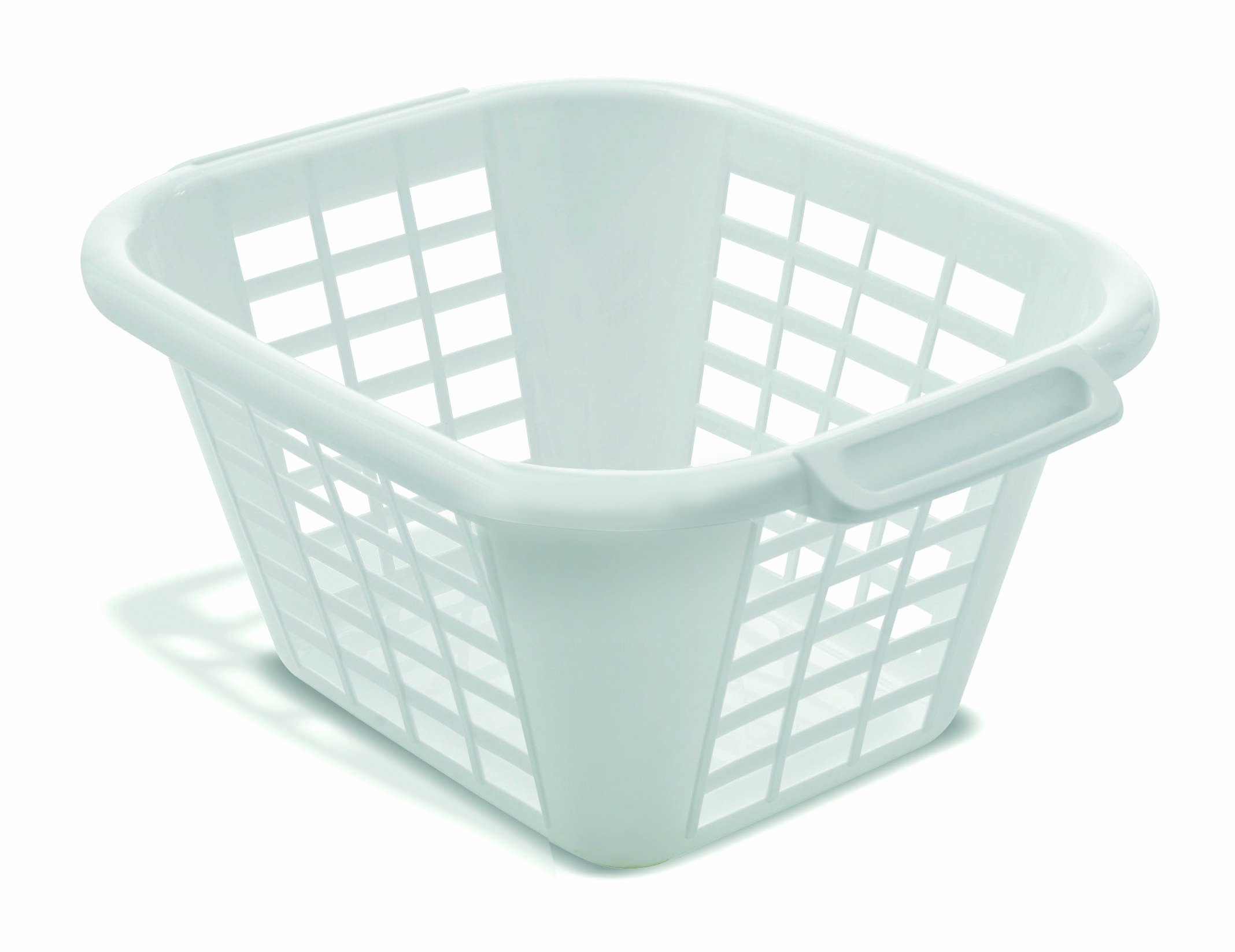 ADDIS 505976 24 Litre Square Laundry Basket, White