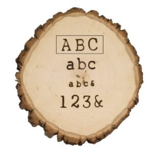 Walnut Hollow HotStamps Uppercase Alphabet Set for Branding and Personalization of Wood, Leather, and Other Surfaces