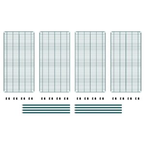 METRO Super Erecta Metroseal Green Epoxy Shelving Unit - Industrial Wire Shelving for Restaurants, Kitchens, Walk-in Coolers/Freezers with Microban - 4 Tier, 2000 lbs Capacity, 24” W x 48” L x 74” H