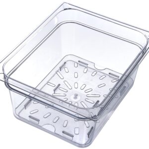 Carlisle FoodService Products 1023507 StorPlus Half Size Polycarbonate Drain Shelf, Clear - (Pack of 6)