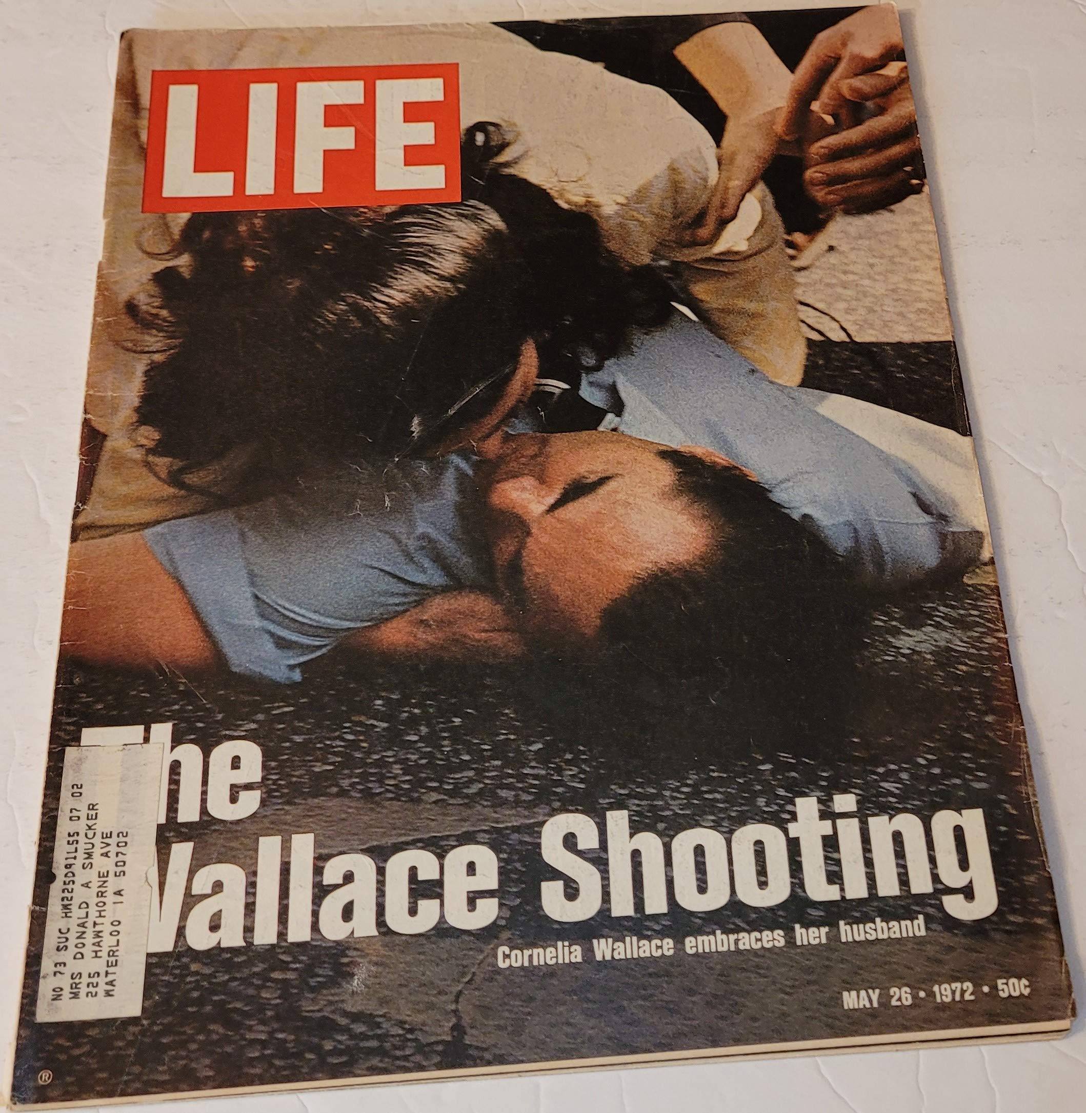 LIFE Magazine - May 26, 1972 - Cornelia Wallace with wounded husband George