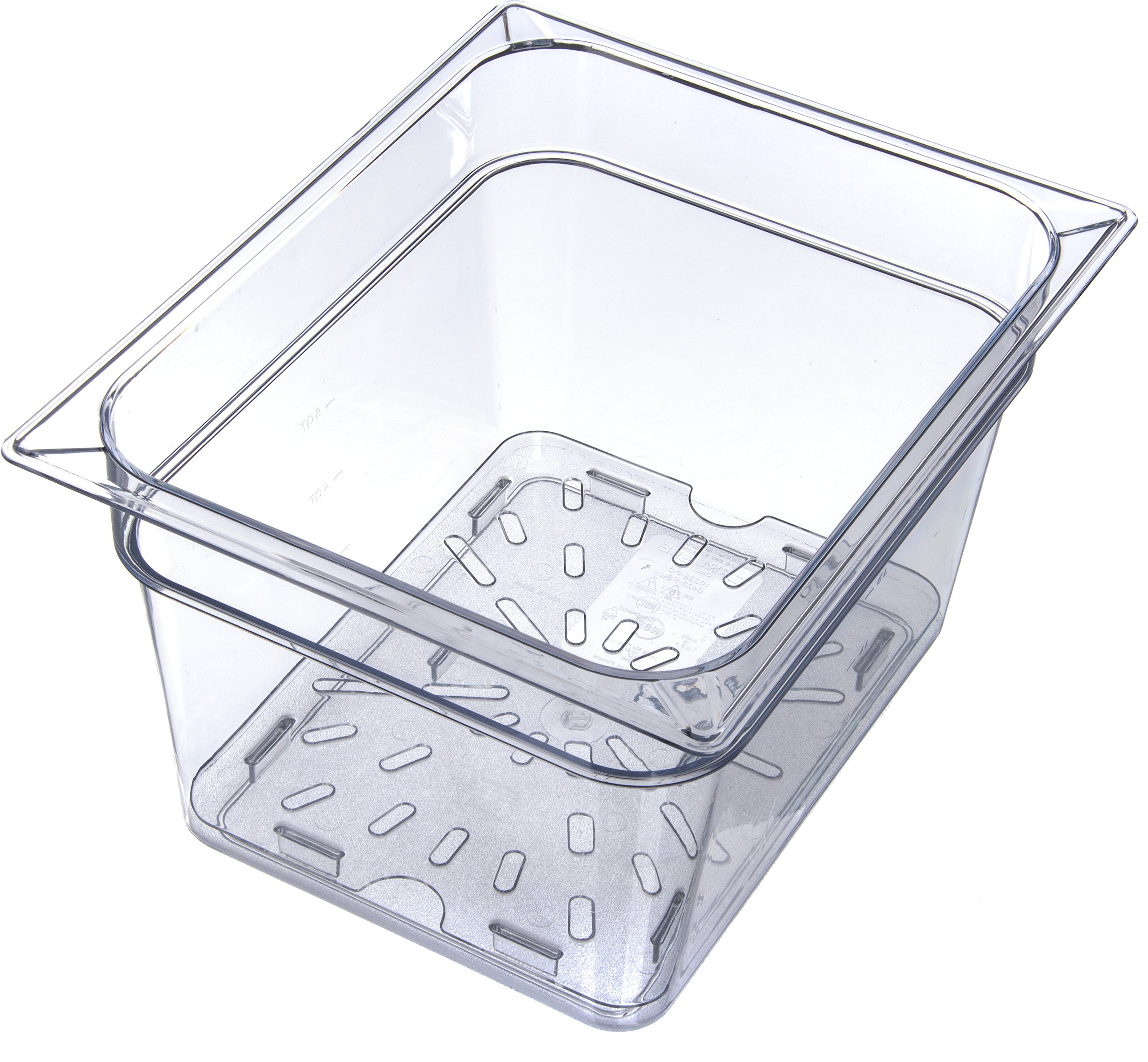 Carlisle FoodService Products 1023507 StorPlus Half Size Polycarbonate Drain Shelf, Clear - (Pack of 6)