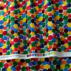 The Very Hungry Caterpillar Abstract Dots Multi, Fabric by the Yard