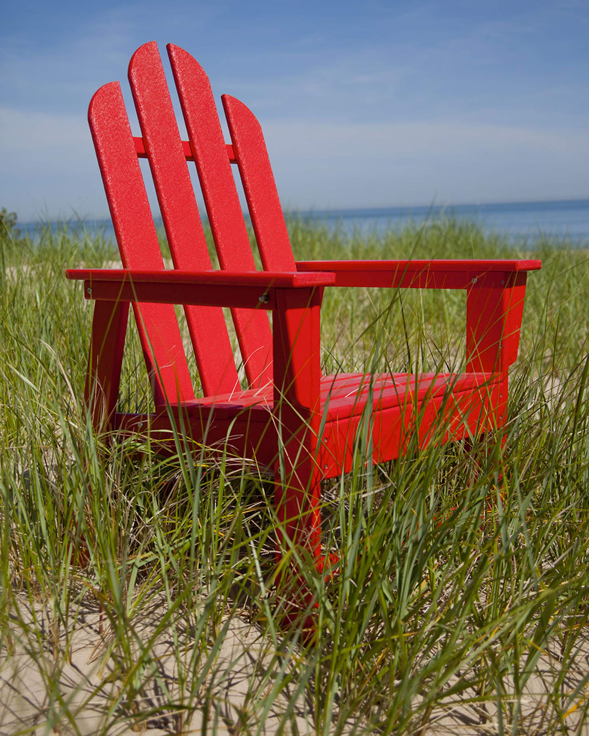 POLYWOOD Long Island Dining Chair in Sand