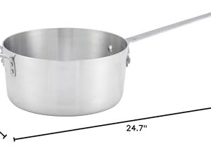 Winware 10qt Alu Sauce Pan, 3mm, Aluminum