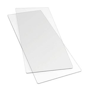 Sizzix Extended Cutting Pads 655267, Transparent, Multi Color, 14.63 inches x 6.25 inches x 0.13 inches, 2 Pack