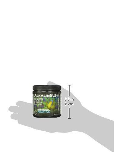 Brightwell Aquatics Alkalin8.3-P - Alkaline KH Buffer Powder for All Marine and Reef Aquariums, 250-g