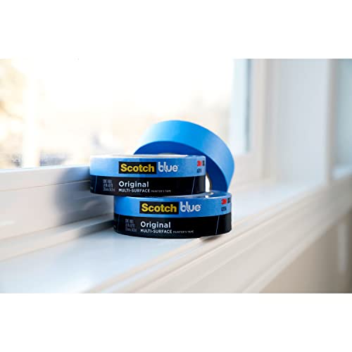 Scotch Painter's Tape Original Multi-Surface Painter's Tape, 2.83 Inches x 60 Yards, 1 Roll, Blue, Paint Tape Protects Surfaces and Removes Easily, Multi-Surface Painting Tape for Indoor and Outdoor Use