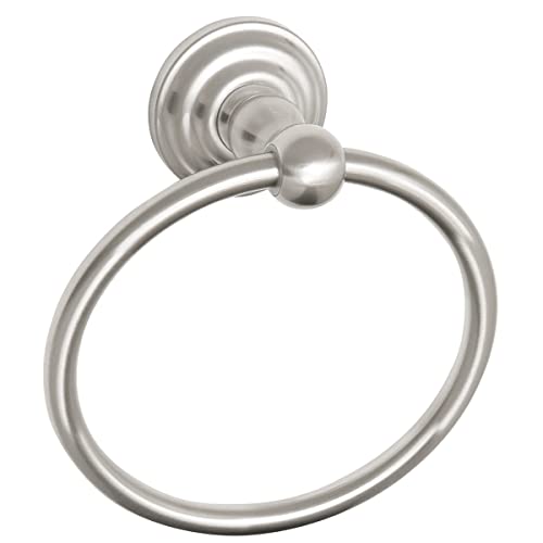 Design House 538355 Calisto Bathroom Accessory Wall Mounted Towel Ring, Satin Nickel Finish, One Size