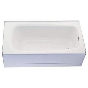 American Standard 2461002TC.020 Cambridge Integral Apron Bathtub with Tub Cover, White