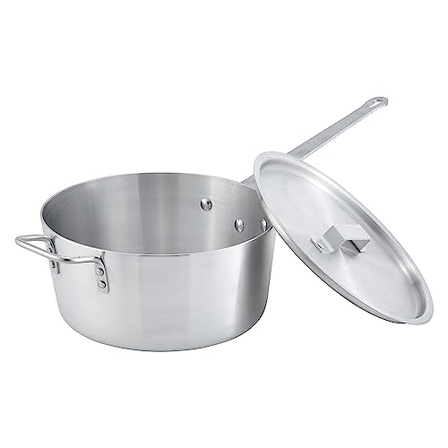 Winware 10qt Alu Sauce Pan, 3mm, Aluminum