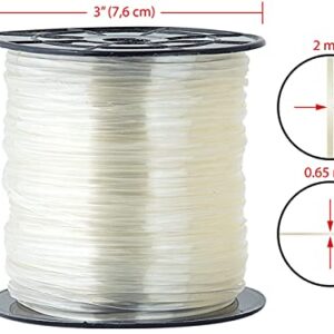 Toner Crafts SP4 Crystal Clear Spool Crystal Clear 100YD Spool, 100 yd