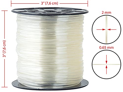 Toner Crafts SP4 Crystal Clear Spool Crystal Clear 100YD Spool, 100 yd