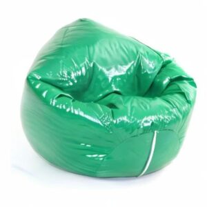 American Furniture Alliance Wet Look Vinyl Bean Bags, Jr Child, Green