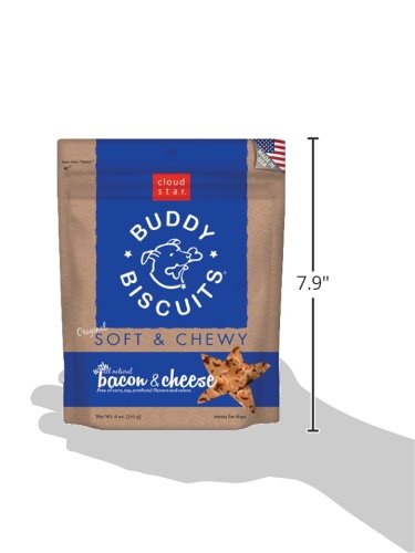 Buddy Biscuits Soft & Chewy Dog Treats with Bacon & Cheese - 6 oz. (4 Pack) (17200)