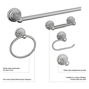 Design House 538355 Calisto Bathroom Accessory Wall Mounted Towel Ring, Satin Nickel Finish, One Size