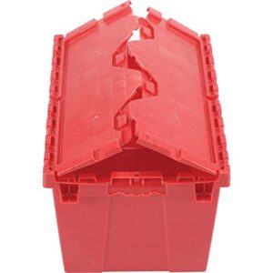 Global Industrial Red Distribution Container With Hinged Lid 21-7/8x15-1/4x12-7/8