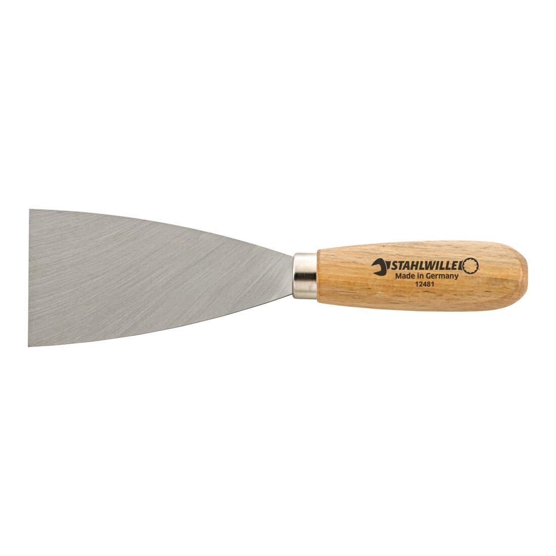 Stahlwille 77070000 Scraper with Wooden Handle, Metal Blade, designed for tough scraping jobs, 212mm Length, 60mm Width, Weighing 65g, Made in Germany