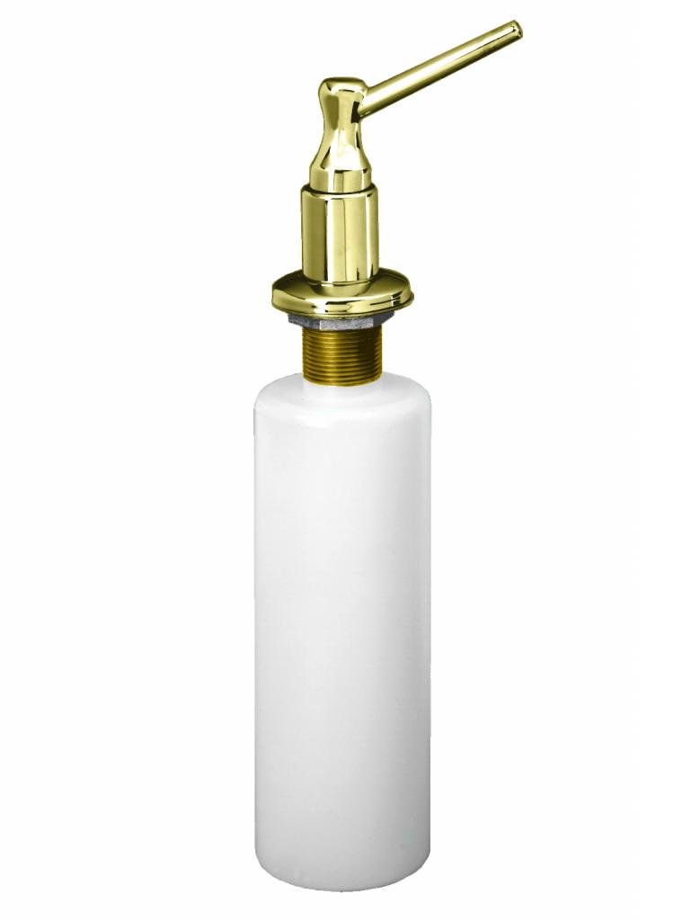 Westbrass Standard Kitchen Sink Soap/Lotion Dispenser, Polished Brass, D217-01