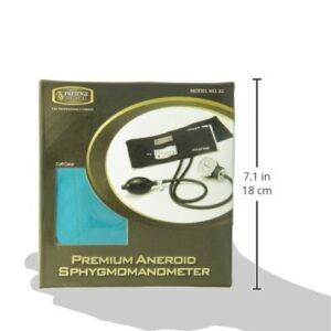 Prestige Medical Adult Premium Aneroid Sphygmomanometer: Box Packaging, Teal (Model: 82-TEA)