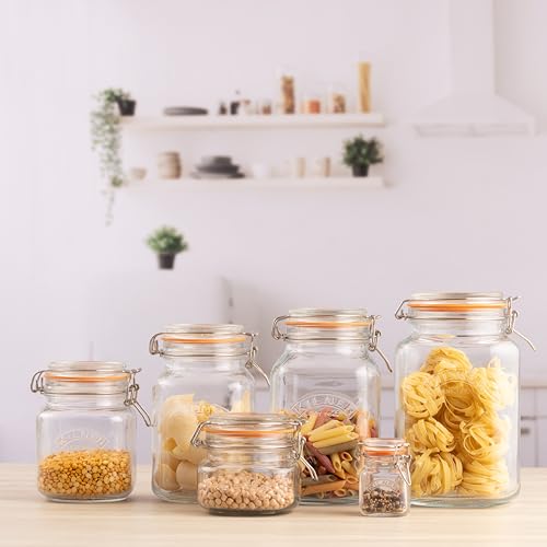 Kilner Square Swing Top Glass Jar | 2L