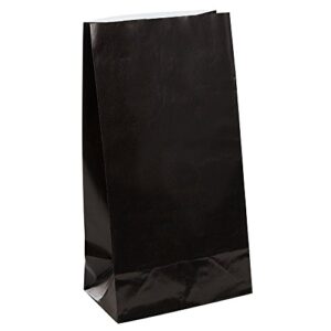 black magic paper party bags - 10" x 5" (12 pack) - elegant & eco-friendly design - perfect for any occasion