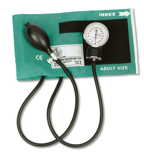 Prestige Medical Adult Premium Aneroid Sphygmomanometer: Box Packaging, Teal (Model: 82-TEA)