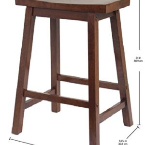 Winsome Satori Counter Stool, 24", Walnut