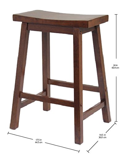 Winsome Satori Counter Stool, 24", Walnut