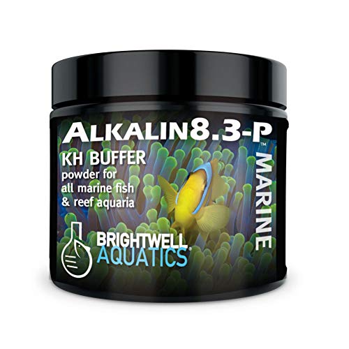 Brightwell Aquatics Alkalin8.3-P - Alkaline KH Buffer Powder for All Marine and Reef Aquariums, 250-g