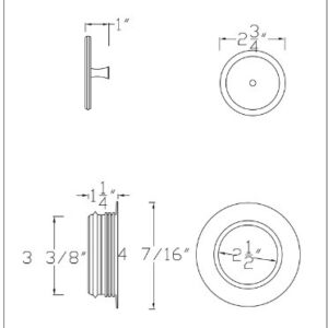 Westbrass D212-07 Universal Replacement Kitchen Sink Waste Disposal Trim Set, 1-Pack, Satin Nickel