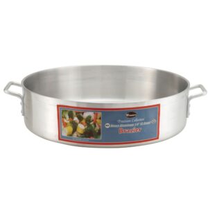 winco 6.0mm aluminum brazier pan, 24-quart