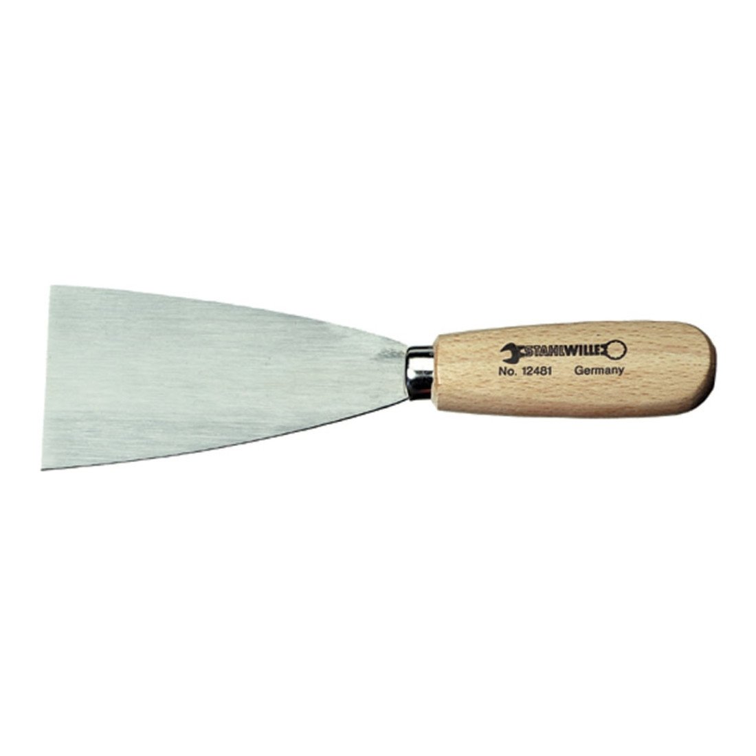 Stahlwille 77070000 Scraper with Wooden Handle, Metal Blade, designed for tough scraping jobs, 212mm Length, 60mm Width, Weighing 65g, Made in Germany