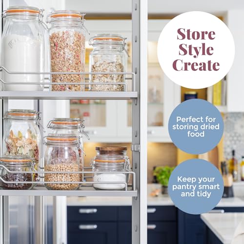 Kilner Square Swing Top Glass Jar | 2L