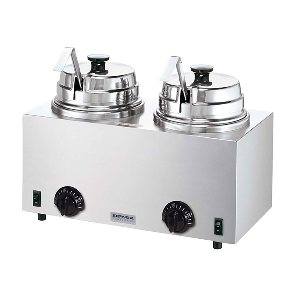 Server Products 81220 Twin Hot Topping Warmer With Ladles