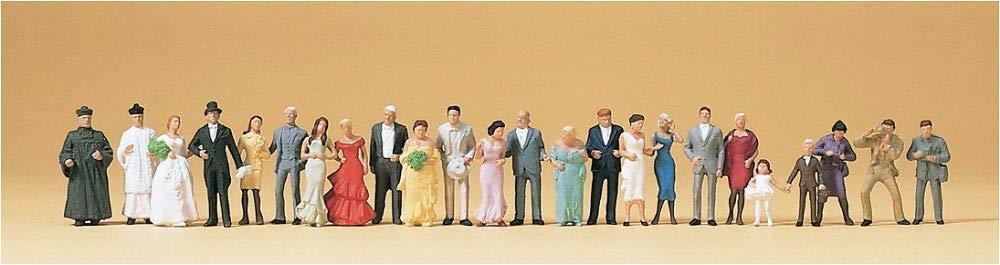 Wedding Set (24) HO Scale Preiser Models