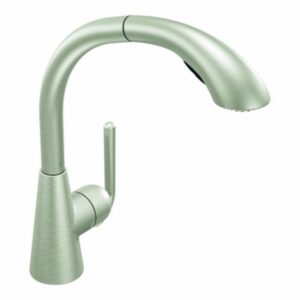 moen s71709csl ascent one-handle high arc pullout kitchen faucet, classic stainless