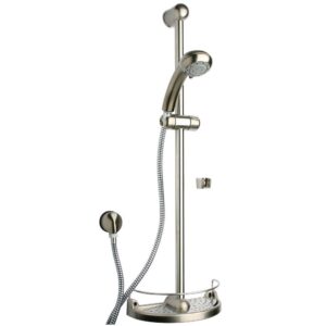 la toscana 50pw124 wall mount hand shower kit, brushed nickel